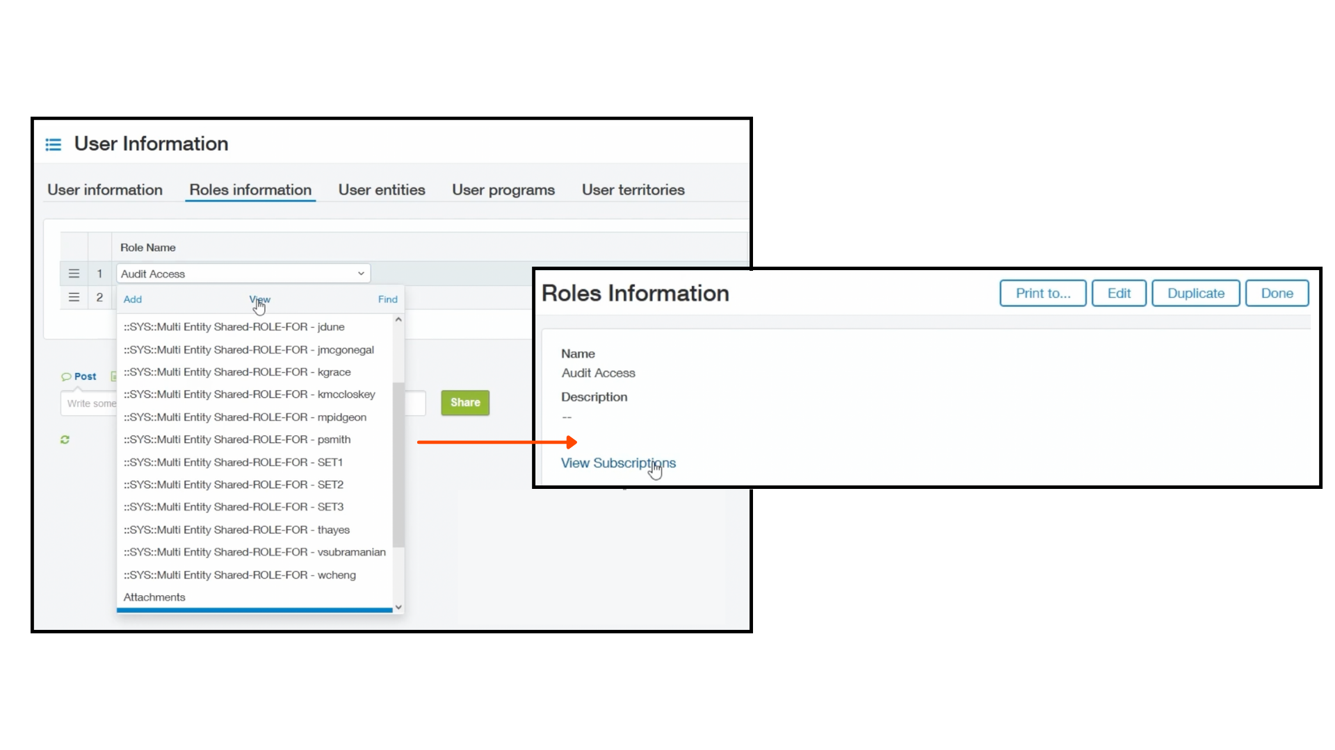 Auditor User Roles Information in Sage Intacct