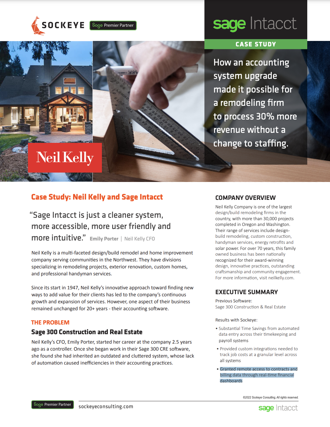 Neil Kelly Sage Intacct Case Study