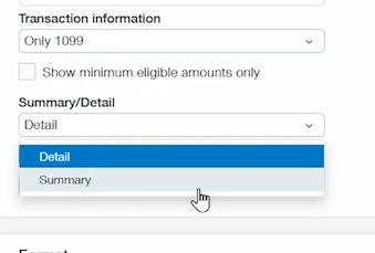 transaction information