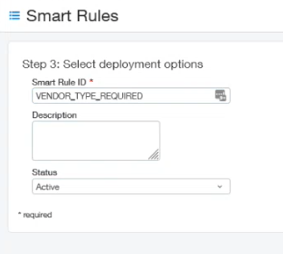 Smart rules step 3